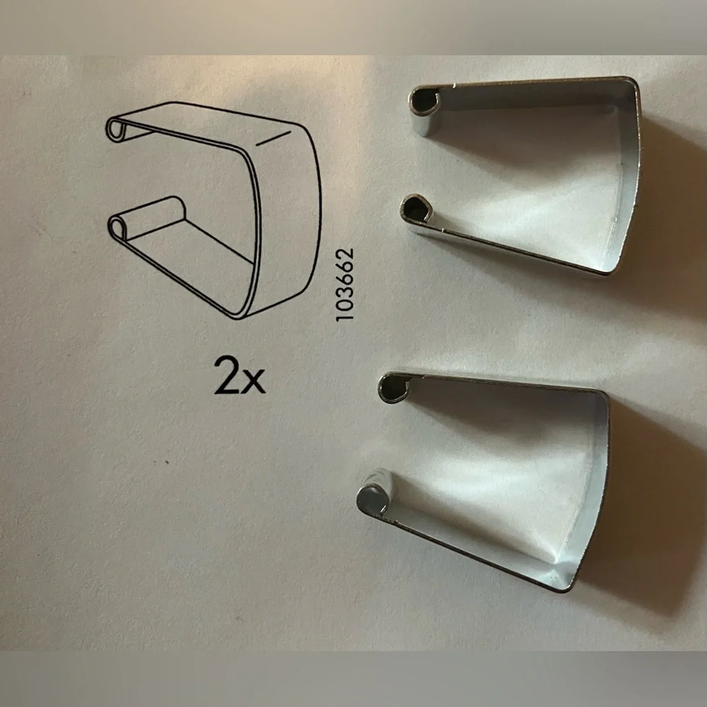 IKEA Generic Metal Joiner Clip Bracket (2 Pack) for IKEA Furniture Replacement